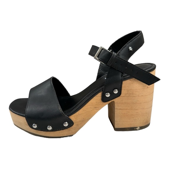 Steve Madden Cool Planet Rubyy Ankle Strap Platform size 7M Black 70’s - Picture 4 of 10